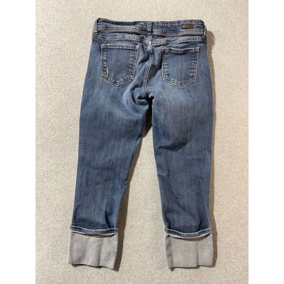 Kut Jeans Womens 6 Blue Dark Wash Regular Capri Distressed Ankle Casual Solid - Picture 13 of 16
